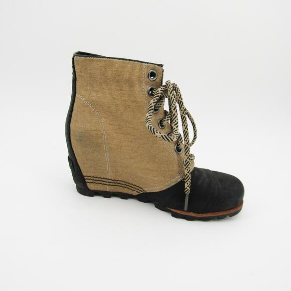 Sorel Boots Womens Size 7 EU 38 Joan of Arctic Wedge PDX 1964 Ankle Tan - Picture 3 of 9